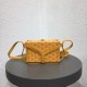 고야드 2019 PVC & 레더 여성용 숄더 크로스백,GYB0193,16.5cm,옐로우